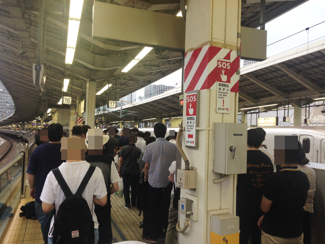 新幹線の自由席は座れない？東京駅始発新幹線の平日・土日・連休中混雑状況