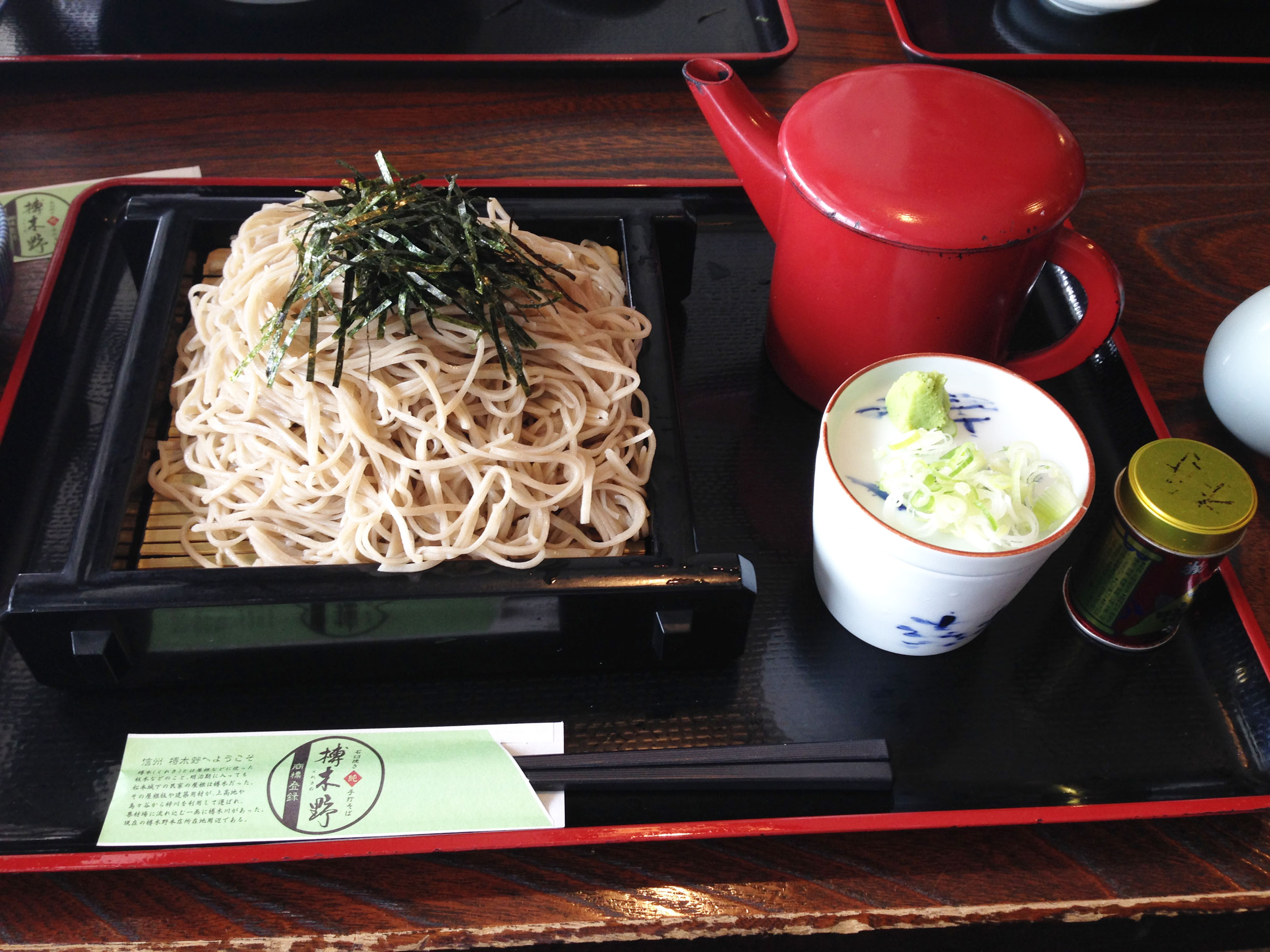 松本駅前で信州そばが食べれるお店「榑木野松本駅舎店」メニュー価格一覧