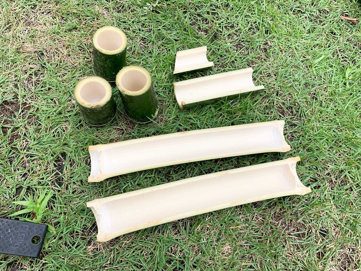 竹を使ってお皿を作成する方法 必要な道具 竹皿のにおい体験ブログ